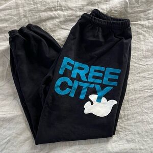 NWOT freecity Black Sweats